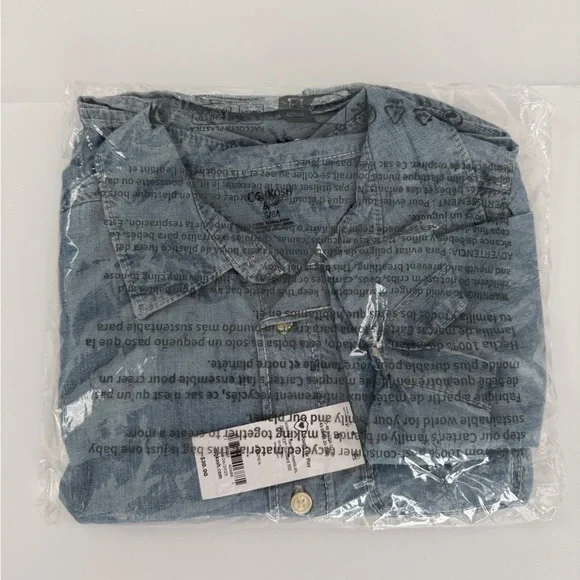 OshKosh B’Gosh Boys Chambray Long-Sleeve Button-Down Shirt - Picture 5 of 5